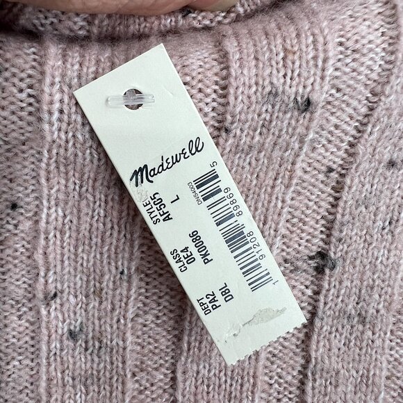 NEW Madewell Donegal Evercrest Turtleneck Sweater in Coziest Yarn classic L - Picture 6 of 13